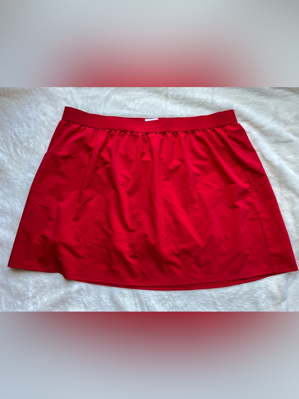 Red Women’s Casual A-Line Skort